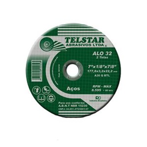 DISCO CORTE P/FERRO 7" TELSTAR