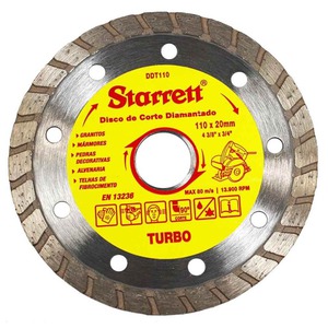 DISCO DIAM. TURBO SECO / AGUA - DDT110