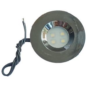 LUMINARIA P/MOVEIS RED. SMD FRIO - 4 LEDS - CROMADA (13405/F) IMBUTIR